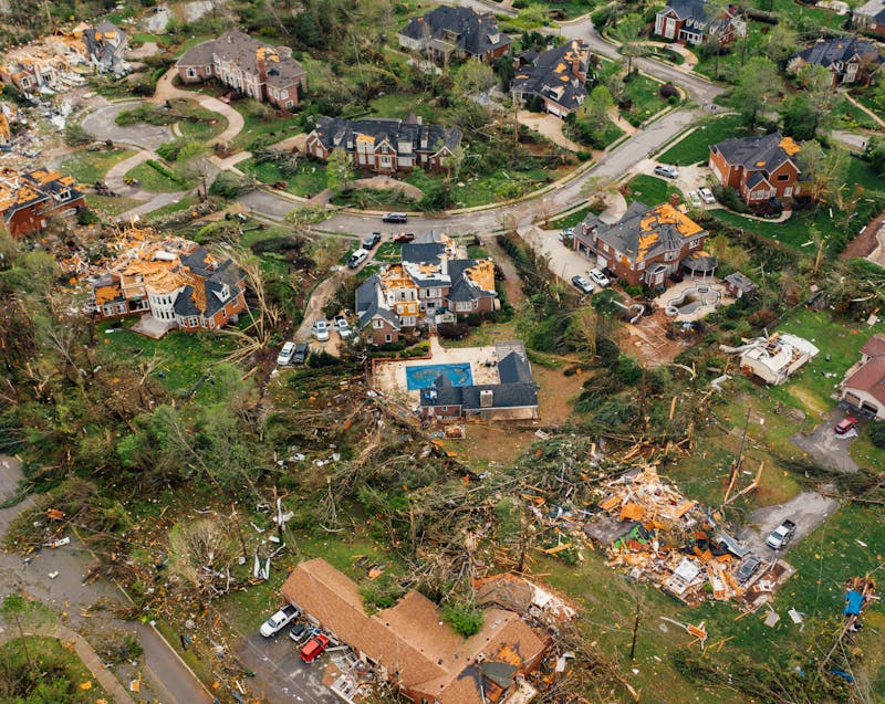 damaged homes